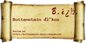 Bottenstein Ákos névjegykártya